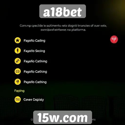 Opções de pagamento disponíveis no A18bet analisadas